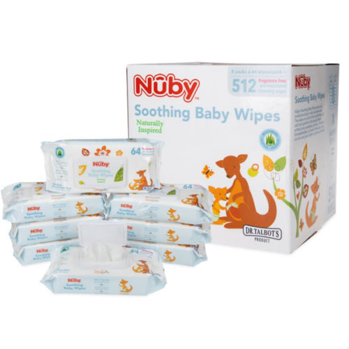 Soothing Ultra Premium Baby Wipes (8 Packs - 512 Count)