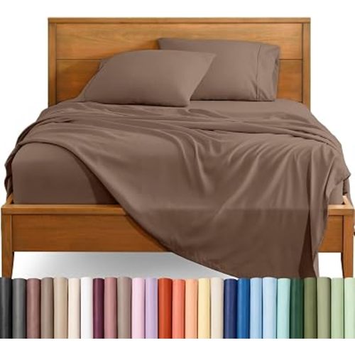 Bare Home King Sheet Set - 1800 Ultra-Soft (King, Taupe)