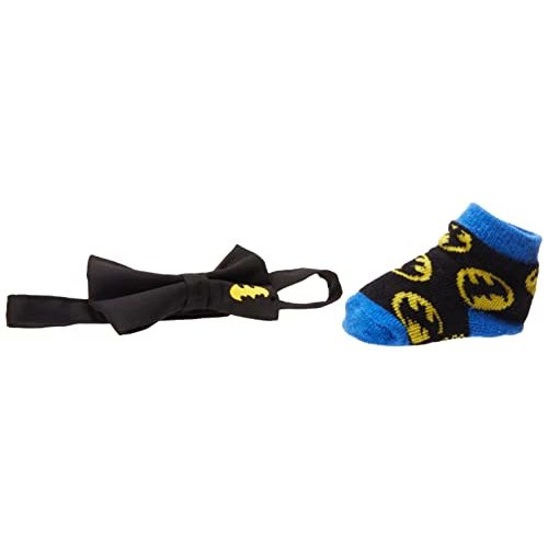 DC Comics Baby Boys' Superhero Bowtie & Sock Set