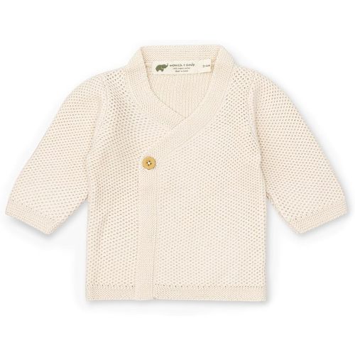 Monica + Andy Lucky Baby Cardigan, 100% Organic Baby Clothes for Girls & Boys, Sizes for Preemie, Newborn, & Infant