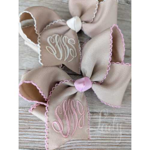Moonstitch Monogrammed Hairbows- Embroidered Hairbow- Personalized Bows- Easter Hairbows-spring Hairbows- Bows for Babies- Custom Hair Bows- - Etsy