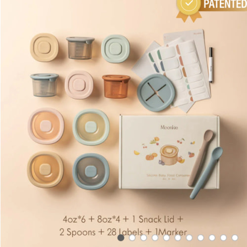 Silicone Baby Food Containers