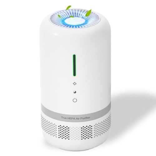 Air Purifiers for Home,H13 HEPA Small Air Purifier for Room up to 960ft²,Air Purifiers for Home Pets,Odor,Dust,Quiet Air Cleaner for Office,Living Room,Bedroom,Kitchen,White 1 Pack