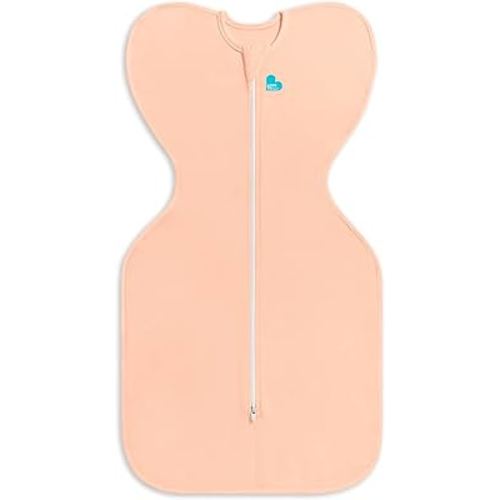 Love to Dream Swaddle UP, Baby Sleep Sack, Self-Soothing Swaddles for Newborns, Get Longer Sleep, Snug Fit Helps Calm Startle Reflex, New Born Essentials for Baby, 1.0 TOG, 5-8.5 lbs, Coral