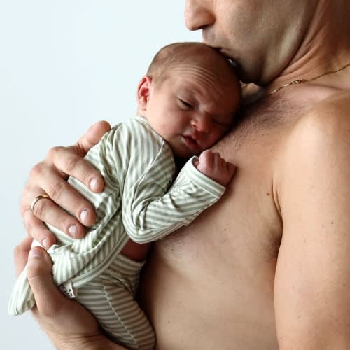 Footie - Mint Twist – Bonsie Skin to Skin Babywear