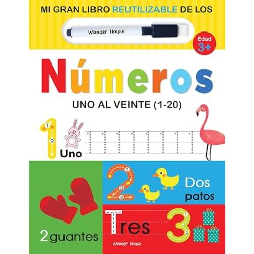 My Big Wipe Clean Book of Numbers One to Twenty ( 1-20 ) - Spanish (Spanish Edition)