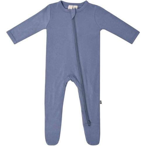 KYTE BABY Unisex Zipper Closure Footies, Rayon Made From Bamboo, 0-24 Months