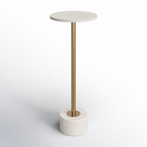 Joss & Main Layla Iron Marble Accent Table & Reviews | Joss & Main