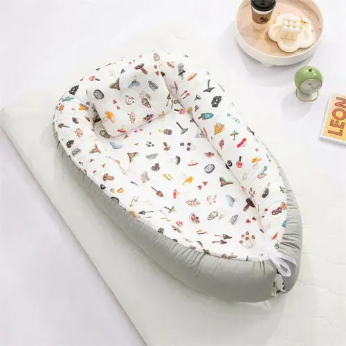 Newborn Baby Lounger Nest with Head Pillow