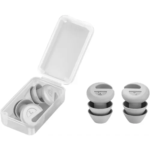 Ear Plugs for Sleeping Noise Cancelling, 36dB Noise Reduction Earplugs, Silicone Reusable Hearing Protection Ear Plug, Waterproof Earplug Suitable for Sleeping (Grey, 1 Pair)