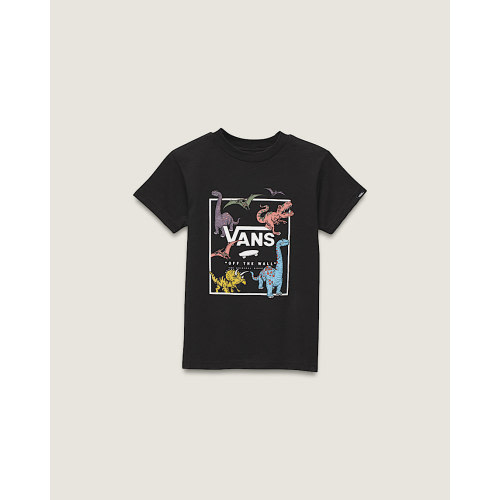 Little Kids Glow Dino T-Shirt in Black | Vans