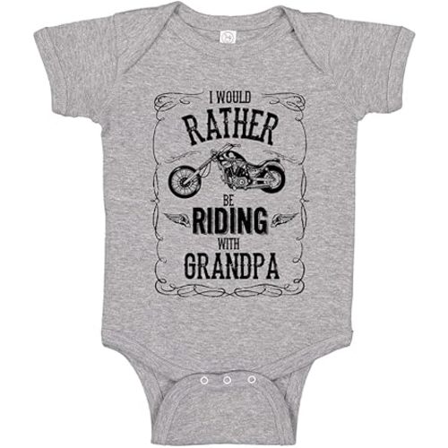 I'd Rather Be Riding with Grandpa Baby One Piece or Toddler T-Shirt