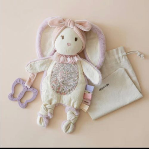 Bunny Lovey for Baby | Soft & Snuggly Baby Security Blanket | Moonkie