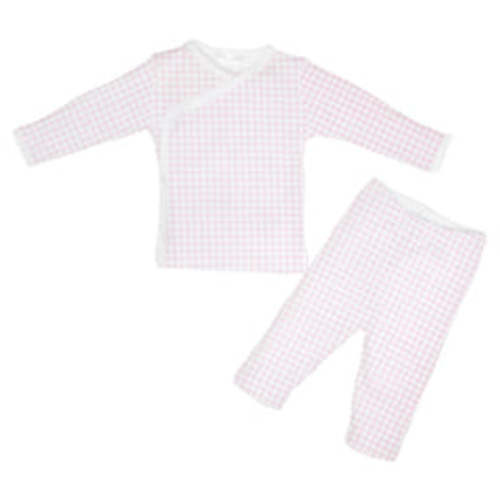 Pink Gingham Baby Set | The Little Lane Shop