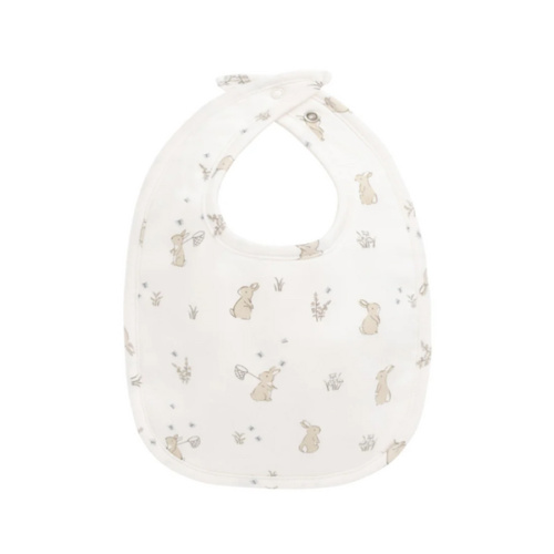 Organic Cotton Bib - Lapin Jardin – Jamie Kay USA