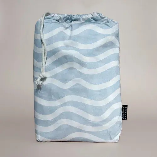 Little Human Linens Cot Waterproof Sheet - Bright Waves | Baby Bunting AU