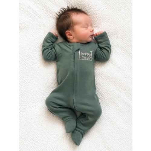 Personalized Newborn Onesie Sleeper