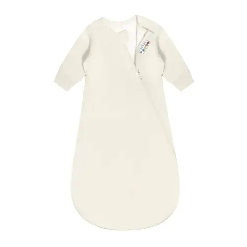 Kaiya Baby Organic Cotton & Camel Wool Long Sleeve Sleep Sack 1.0 TOG - Cream