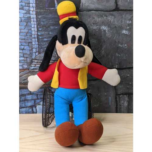 Walt Disney World  Goofy Plush Doll stuffed Animal toy Disneyland dog 19" Vintage 70s 80s  Mickey Yellow Vest Childhood  Gift Made Korea