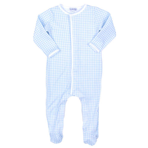 Mini Checks Knit Footie