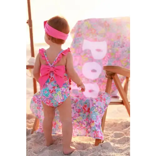 Caden Lane - Double Ruffle Bow Back One Piece