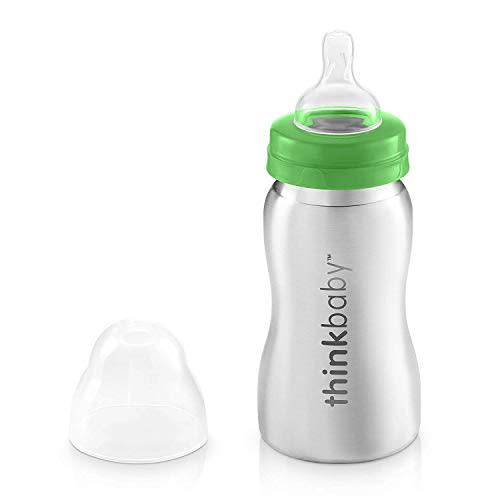 Thinkbaby Stainless Steel Baby Bottle, Green