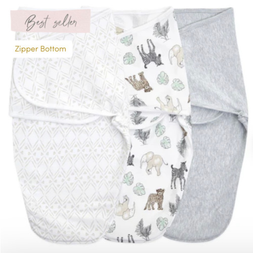 aden + anais essentials easy swaddle wrap quick change 3 pack