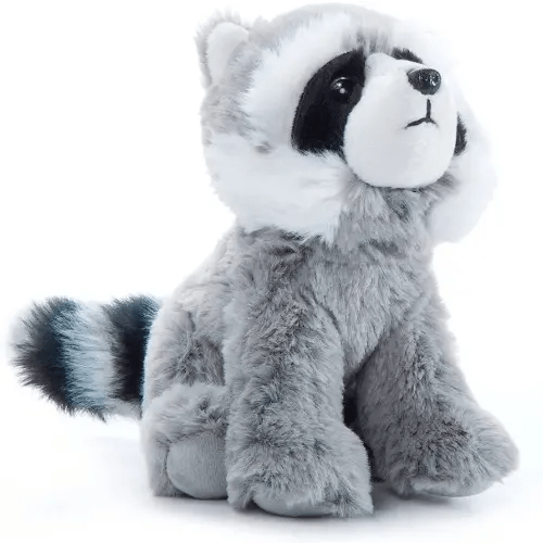 The Petting Zoo Raccoon Stuffed Animal Plushie, Gifts for Kids, Wild Onez Babiez Zoo Animals, Raccoon Plush Toy 6 inches