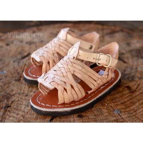 SANDALIAS mexicanas para niños y niñas, unisex, huaraches, andadores para bebés