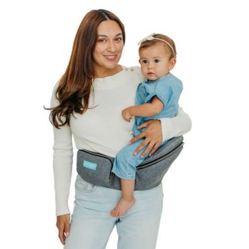 Moby 2-in-1 Baby Carrier + Hip Seat - Heather Gray