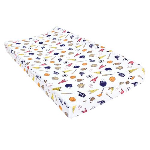 Hudson Baby Unisex Baby Changing Pad Cover, Sports Fan, One Size