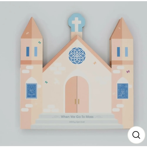 When We Go to Mass - shaped board book