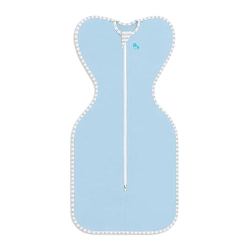 Love to Dream Swaddle, Baby Sleep Sack, Swaddle Up Self-Soothing Swaddles for Newborns, Get Longer Sleeps, Snug Fit Helps Calm Startle Reflex, Lite 0.2 Tog Sleep Sack, 8-13 lbs, Blue