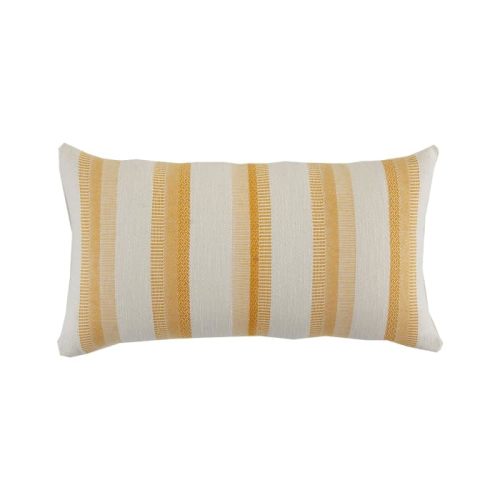 SOULMARK 100% Turkish Cotton Pillow Case Soft Touch Striped Boho Rectangle Throw Cushion for Couch, Living Room, Bed, Sofa Decorative Modern Pillow Cover- Made in Green Certificate (Yellow)