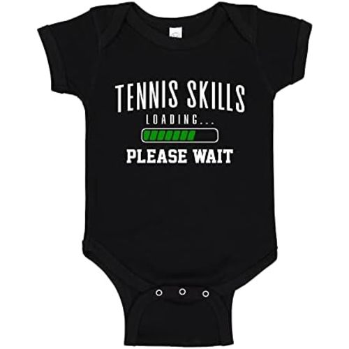 Tennis Baby Bodysuit One Piece Or Toddler T-Shirt Tennis Skills Loading Please Wait