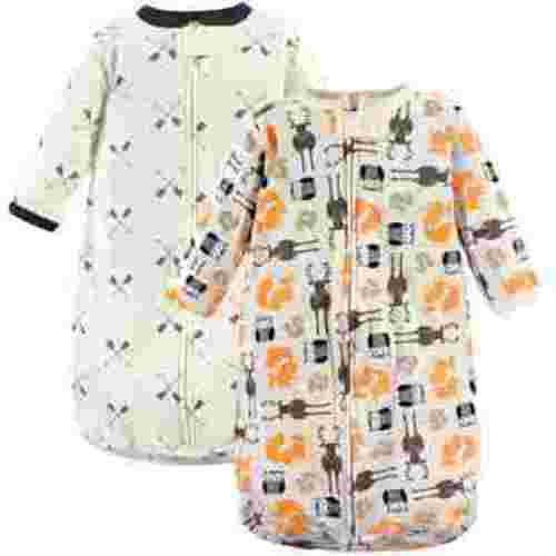 Hudson Baby Boy's Cotton Long-Sleeve Wearable Sleep Sack, Forest, 0-3 Months