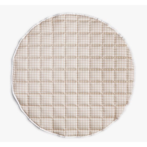 Picnic Gingham Play Mat - Beige