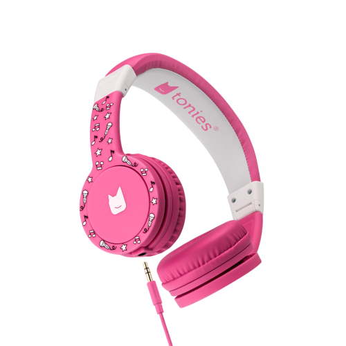 Tonies Foldable Wired Headphones for Kids - Pink