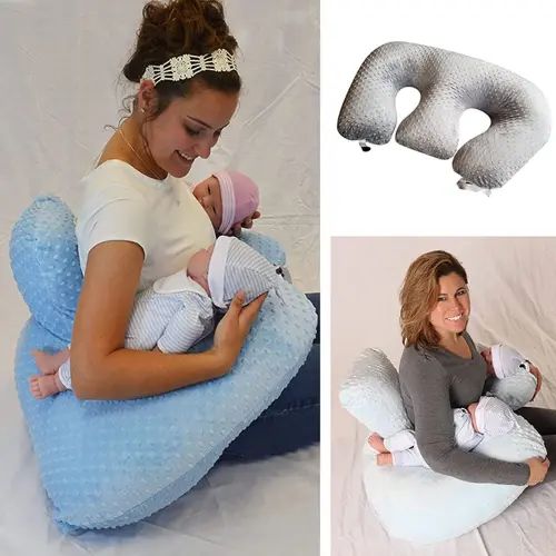 Pregnancy Pillow Twin Anti-spitting Feeding Waist Cushion Baby Pillow Multifunctional Nursing Pillow for Breastfeeding Mom