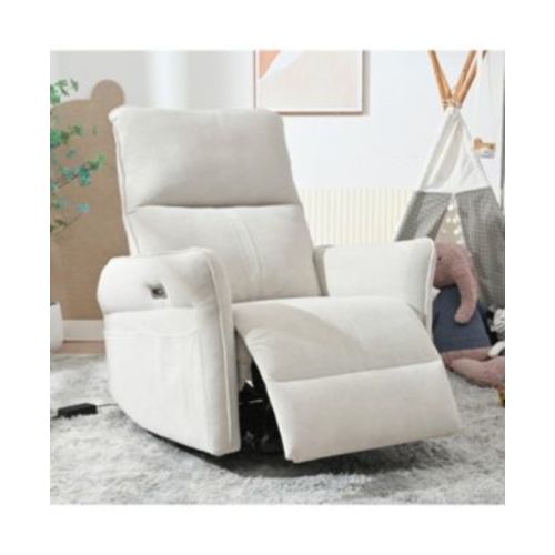 270 Swivel Rocker Recliner, Small Space Sofa, Fabric