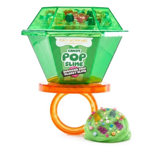 FAO Schwarz Toy Glossy Slime Rings Diamond Drip