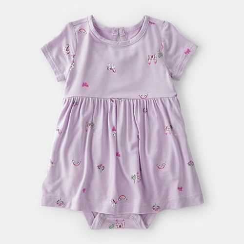 Baby Carter's Fairytale Short Sleeve Bodysuit Dress