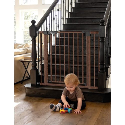 Babelio 29-48" No Drill Baby Gate for Stairs, PressGuard I Dog Gate Indoor