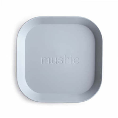 Mushie Baby Square Dinnerware Plates, Set of 2