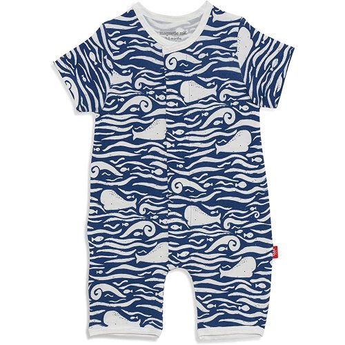 Magnetic Me Easy-Close Silk Soft Modal Baby Romper One-Piece Outfit