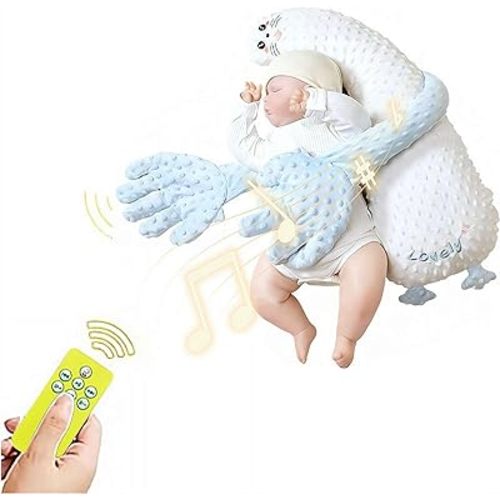 Electric Automatic Patting Device for Soothing & Comfort, Baby Soothers Toys Cute Animal Plush Stuffed Doll Portable Soothing Dolls for Home and Travel