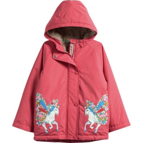 Kids' Fleece Lined Hooded Coat, 2-3Y