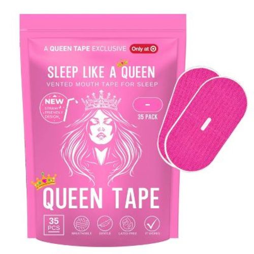 Queen Tape 35ct Queen Mouth Tape For Sleep with Straw Friendly Design