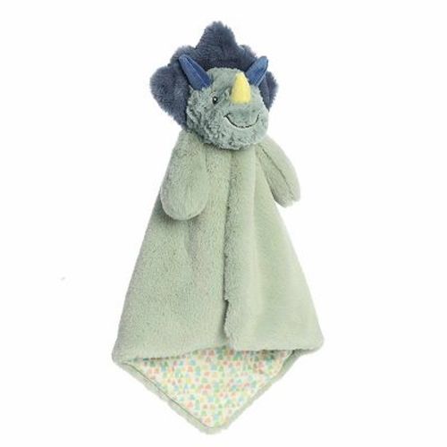 ebba Large Green Snuggly Baby Stuffed Animal 16" Traci Triceratops Luvster Softiesaurus