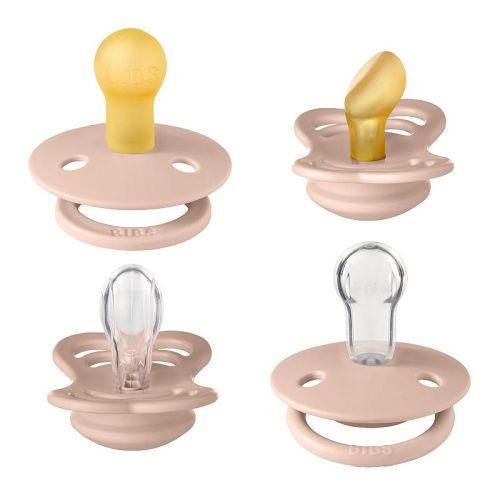 Bibs Try-it Collection 4-Pack Pacifiers 0-6mo